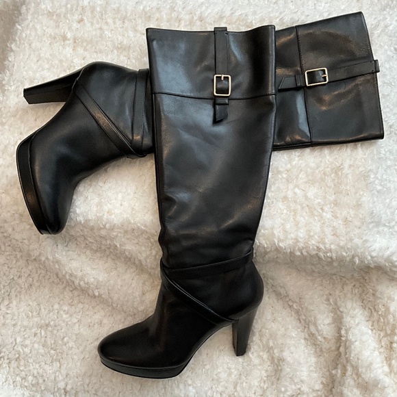 Cole Haan Black Knee Boot - Picture 1 of 6